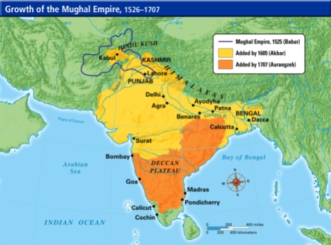 Carte empire moghol